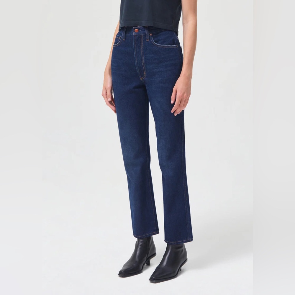 Agolde pinch waist high rise kick flare in “Radio” wash size 31 NWT